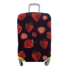 Watercolor Strawberry Luggage Cover (small) by SychEva