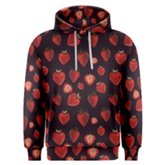 Watercolor Strawberry Men s Overhead Hoodie