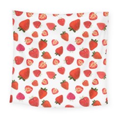 Strawberries Square Tapestry (large) by SychEva