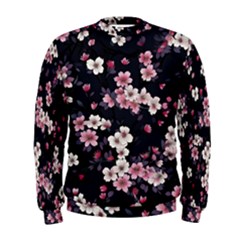 Sakura Flower Flowers Floral Flora Nature Men s Sweatshirt by Jancukart