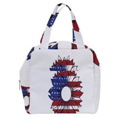 Us Flag Flower Sunshine Flag America Usa Boxy Hand Bag