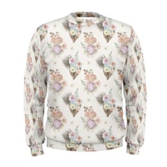 Roses-white Men s Sweatshirt by nateshop