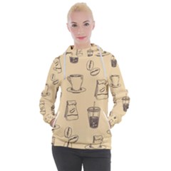 Coffee-56 Women s Hooded Pullover by nateshop