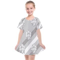 Strip-gray Kids  Smock Dress by nateshop