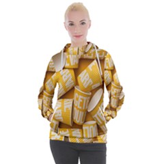 Yellow-cups Women s Hooded Pullover
