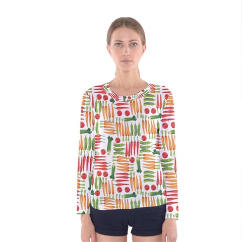 Vegetables Women s Long Sleeve Tee by SychEva