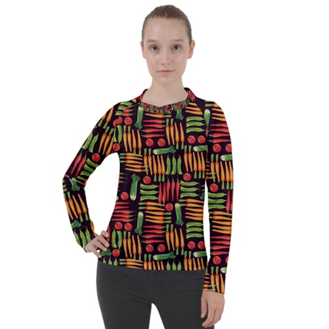 Vegetable Women s Pique Long Sleeve Tee by SychEva