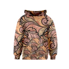 Colorful Background Artwork Pattern Floral Patterns Retro Paisley Kids  Pullover Hoodie by Salman4z