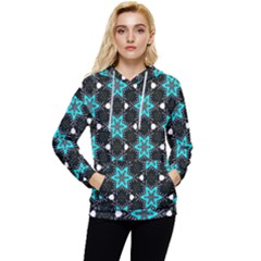 Pattern Design Scrapbooking Colorful Stars Women s Lightweight Drawstring Hoodie by Ravend