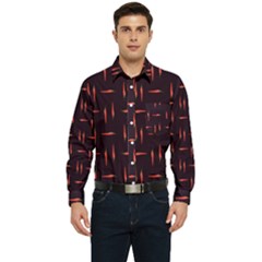 Hot Peppers Men s Long Sleeve Pocket Shirt  by SychEva