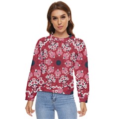 Traditional Cherry Blossom  Women s Long Sleeve Raglan Tee