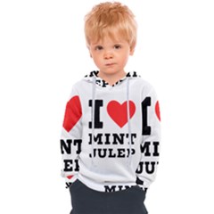 I Love Mint Julep Kids  Overhead Hoodie by ilovewhateva