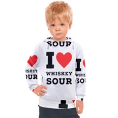 I Love Whiskey Sour Kids  Hooded Pullover by ilovewhateva