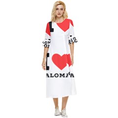 I Love Paloma Double Cuff Midi Dress