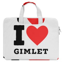 I Love Gimlet Macbook Pro 13  Double Pocket Laptop Bag by ilovewhateva