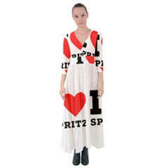 I Love Spritz Button Up Maxi Dress by ilovewhateva