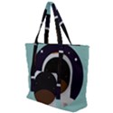 Astronaut Space Astronomy Universe Zip Up Canvas Bag View1