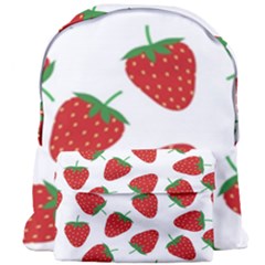 Seamless Pattern Fresh Strawberry Giant Full Print Backpack by Salman4z