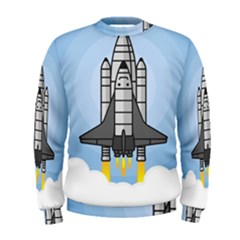 Rocket Shuttle Spaceship Science Men s Sweatshirt by Salman4z