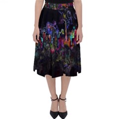 Grunge Paint Splatter Splash Ink Classic Midi Skirt by Salman4z