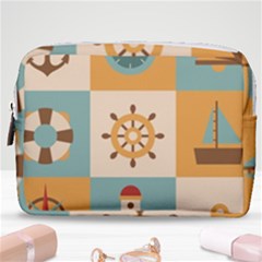 Nautical Elements Collection Make Up Pouch (medium)