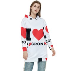 I Love Negroni Women s Long Oversized Pullover Hoodie