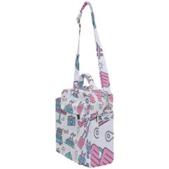 Transportation Seamless Pattern Crossbody Day Bag