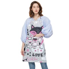 Big-set-with-cute-cartoon-animals-bear-panda-bunny-penguin-cat-fox Pocket Apron by Salman4z