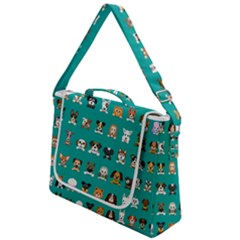 Different-type-vector-cartoon-dog-faces Box Up Messenger Bag