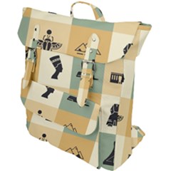 Egyptian-flat-style-icons Buckle Up Backpack