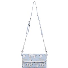 Cute-seagulls-seamless-pattern-light-blue-background Mini Crossbody Handbag