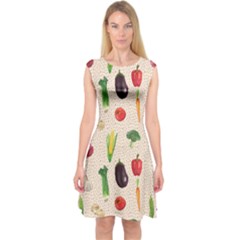 Vegetables Capsleeve Midi Dress by SychEva