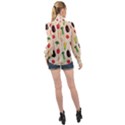 Vegetables High Neck Long Sleeve Chiffon Top View2