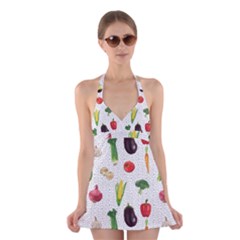 Vegetable Halter Dress Swimsuit  by SychEva