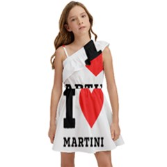 I Love Martini Kids  One Shoulder Party Dress by ilovewhateva