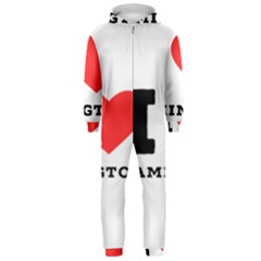 I Love Lamington Hooded Jumpsuit (men)