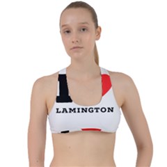 I Love Lamington Criss Cross Racerback Sports Bra by ilovewhateva