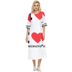 I Love Lamington Double Cuff Midi Dress by ilovewhateva