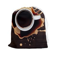 Coffee Cafe Espresso Drink Beverage Drawstring Pouch (2xl) by Ravend