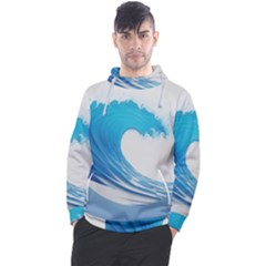 Wave Tsunami Tidal Wave Ocean Sea Water Men s Pullover Hoodie by Ravend