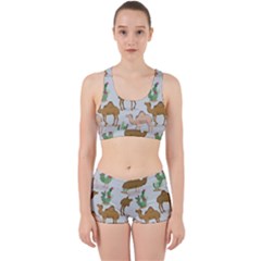 Camels-cactus-desert-pattern Work It Out Gym Set by Salman4z