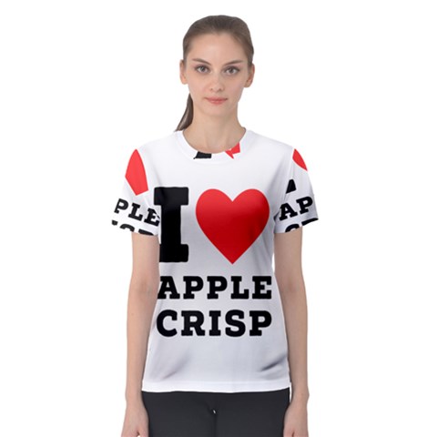 I Love Apple Crisp Women s Sport Mesh Tee by ilovewhateva