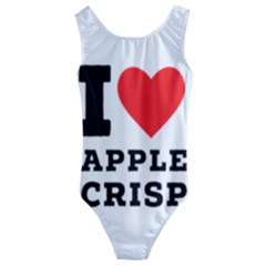 I Love Apple Crisp Kids  Cut-out Back One Piece Swimsuit by ilovewhateva