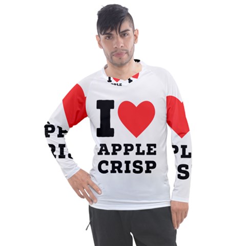 I Love Apple Crisp Men s Pique Long Sleeve Tee by ilovewhateva