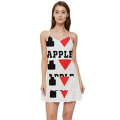 I Love Apple Crisp Short Frill Dress by ilovewhateva