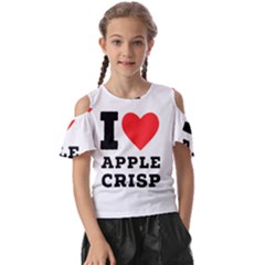 I Love Apple Crisp Kids  Butterfly Cutout Tee by ilovewhateva