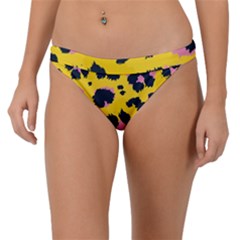 Leopard-print-seamless-pattern Band Bikini Bottoms