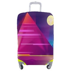 Egyptian-pyramids-night-landscape-cartoon Luggage Cover (medium)