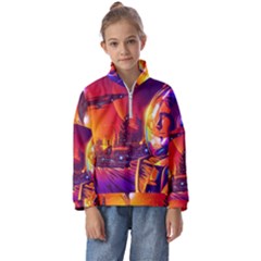 Far-future-human-colonization Kids  Half Zip Hoodie by Salman4z