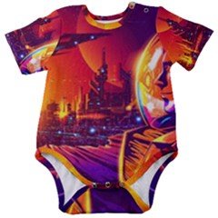 Far-future-human-colonization Baby Short Sleeve Bodysuit by Salman4z